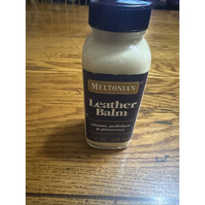 Meltonian Leather Balm Lotion Cleans, Polishes, Preserves Leathers 4 FL OZ